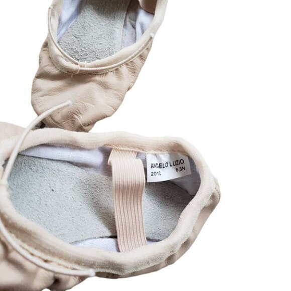 Angelo Luzio toddler leather pink ballet shoes 201C sz 8.5 - Picture 3 of 4